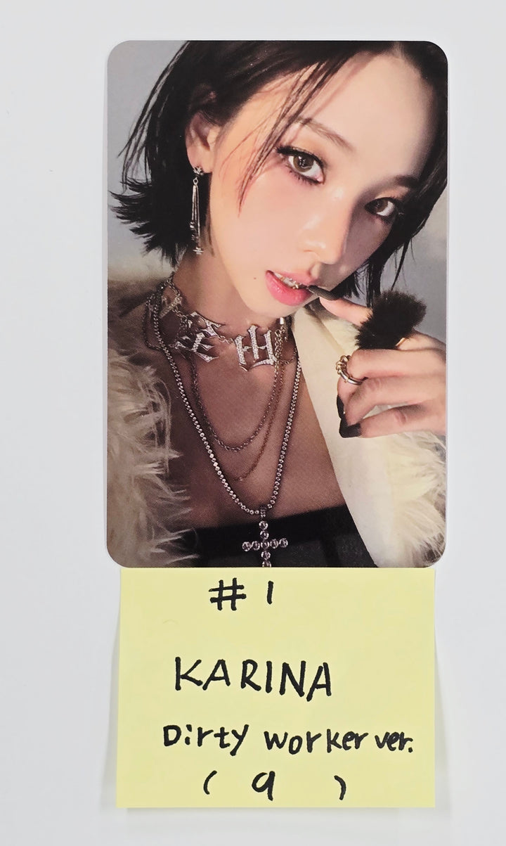 Aespa "Dirty Work" - Official Photocard [Dirty Worker Ver.] [25.6.30]