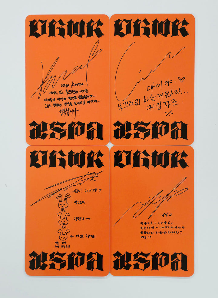 Aespa "Dirty Work" - Official Photocard [Dirty Worker Ver.] [25.6.30]