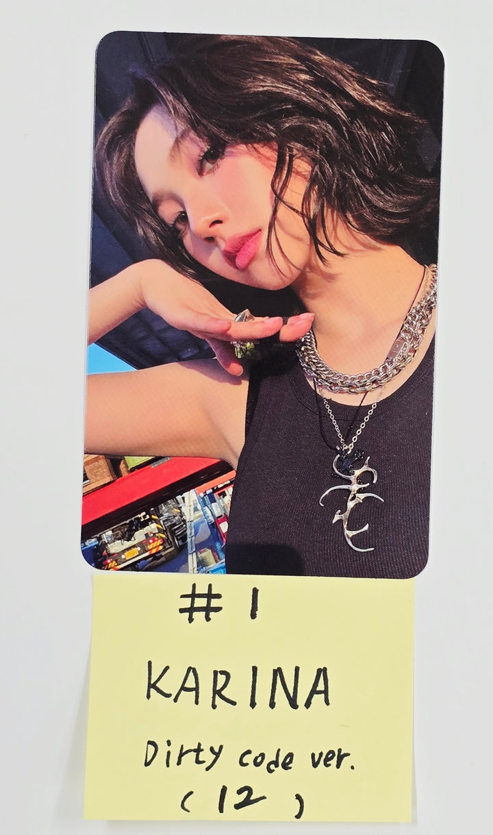 Aespa "Dirty Work" - Official Photocard [Dirty Code Ver.] [25.6.30]