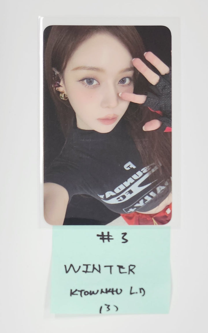 Aespa "Dirty Work" - [SM Town, Ktown4U, Dear My Muse] Lucky Draw Event Photocard [25.6.30]