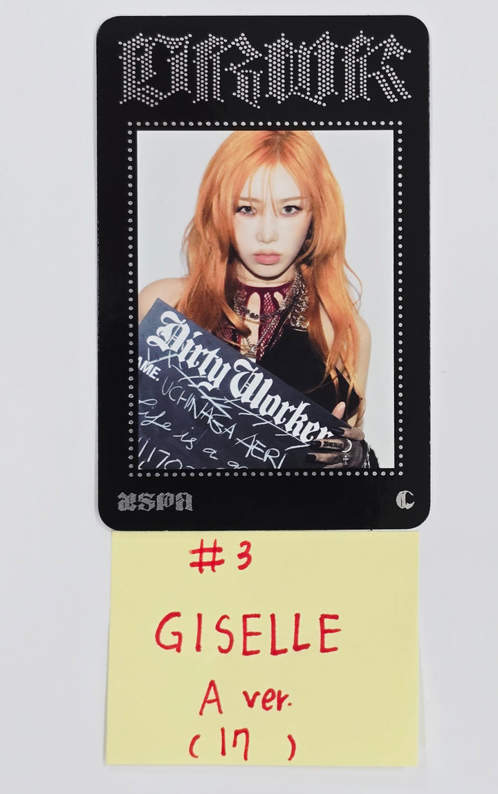 Aespa "Dirty Work" - Kwangya Seoul Pop-Up Official Trading Photocard [A Ver.] [25.6.30]