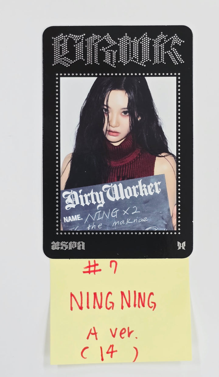 Aespa "Dirty Work" - Kwangya Seoul Pop-Up Official Trading Photocard [A Ver.] [25.6.30]