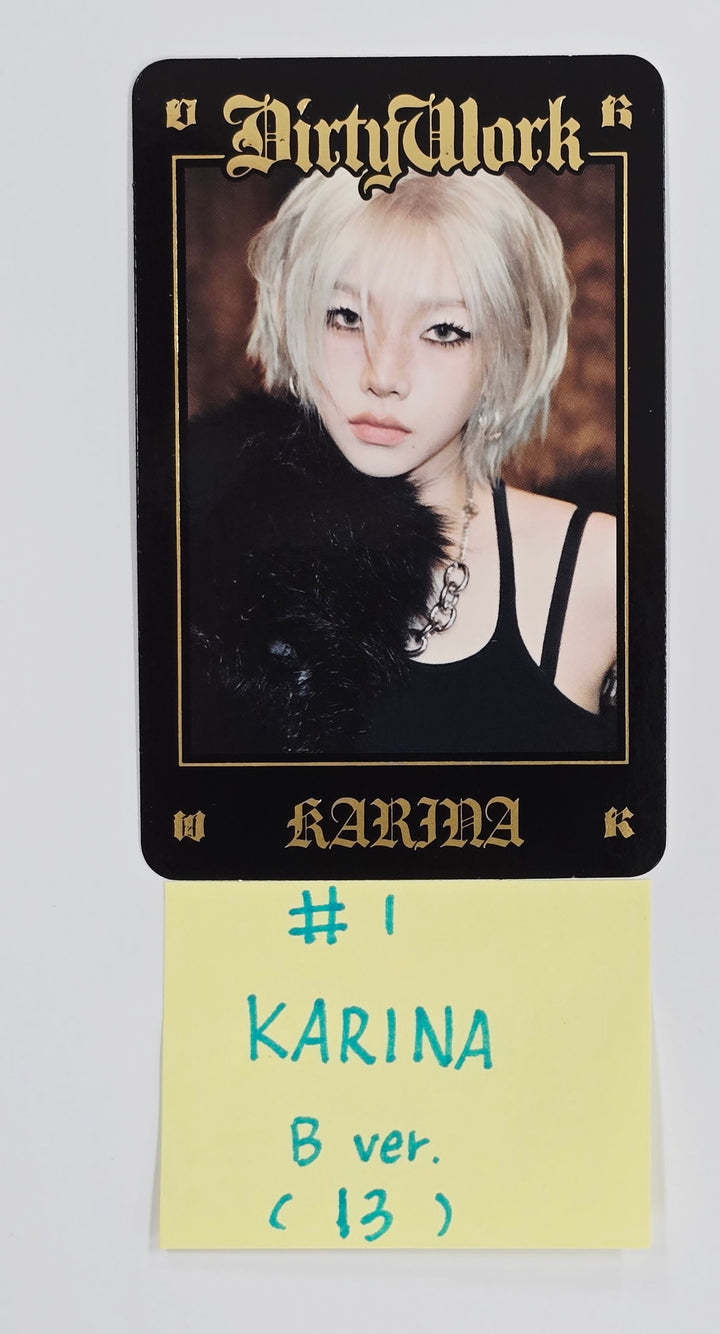 Aespa "Dirty Work" - Kwangya Seoul Pop-Up Official Trading Photocard [B Ver.] [25.6.30]