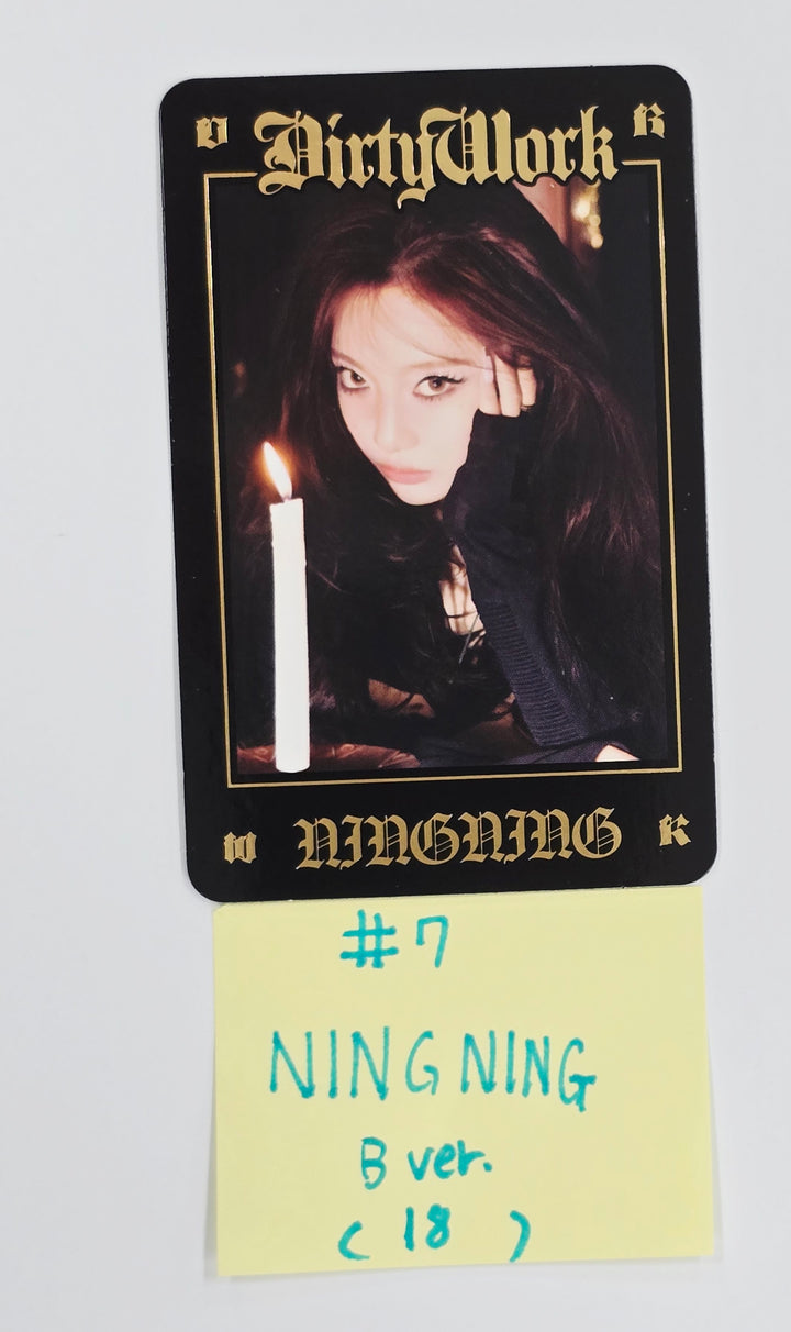 Aespa "Dirty Work" - Kwangya Seoul Pop-Up Official Trading Photocard [B Ver.] [25.6.30]