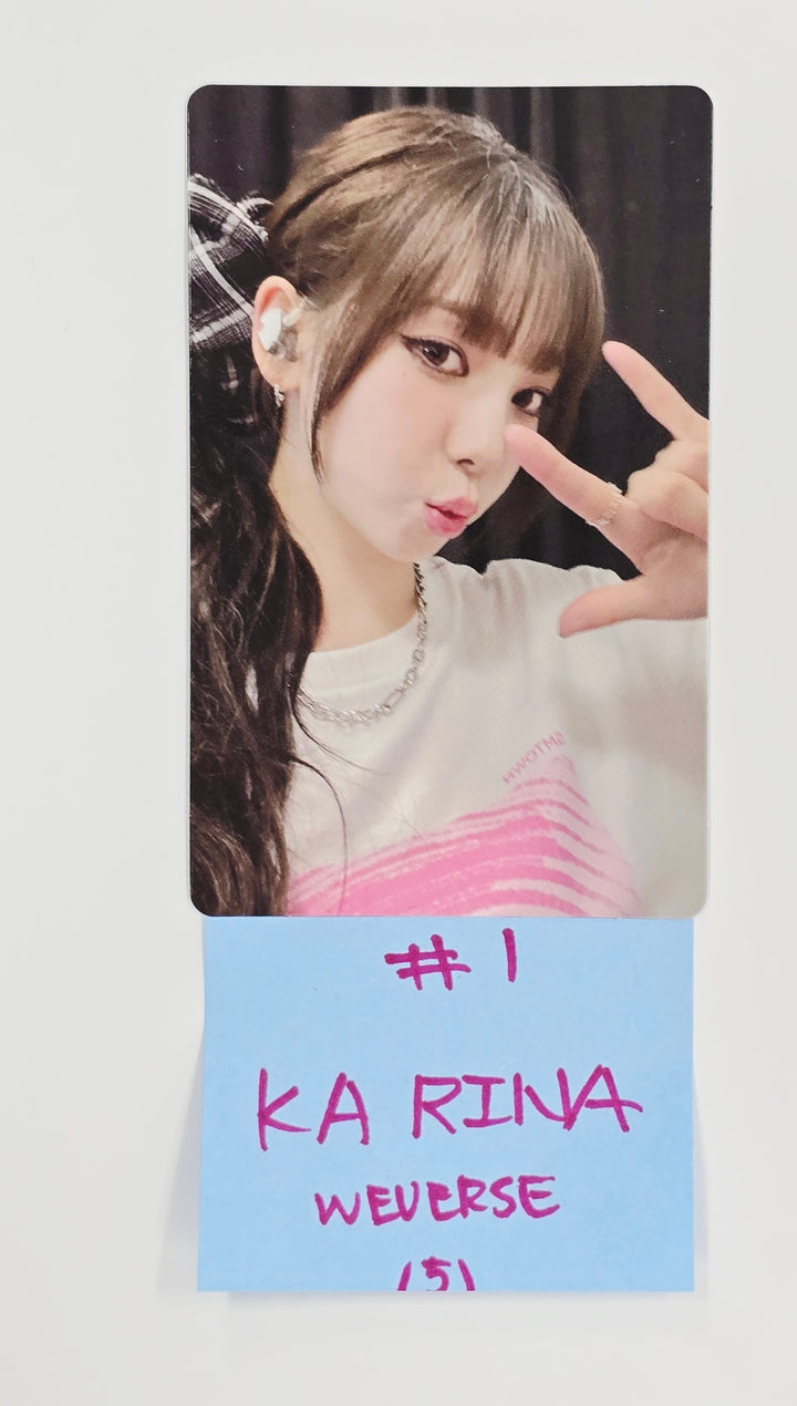 Aespa "Dirty Work" - Weverse Shop Pre-Order Benefit Photocard [25.7.1]
