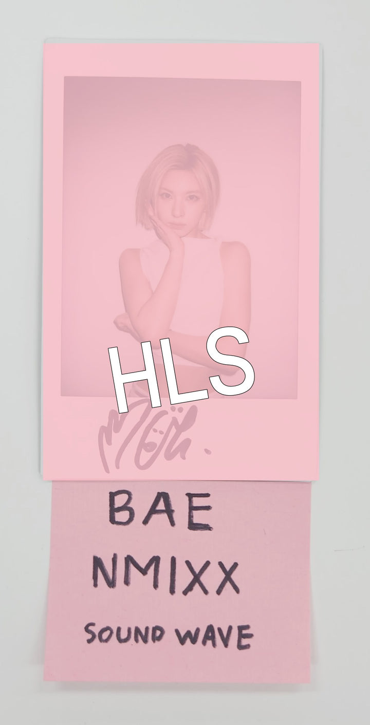 Bae (Of NMIXX) "Fe3O4: FORWARD" - Hand Autographed(Signed) Polaroid [25.7.2]