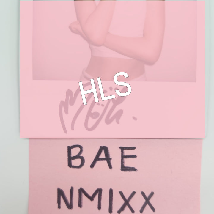 Bae (Of NMIXX) "Fe3O4: FORWARD" - Hand Autographed(Signed) Polaroid [25.7.2]