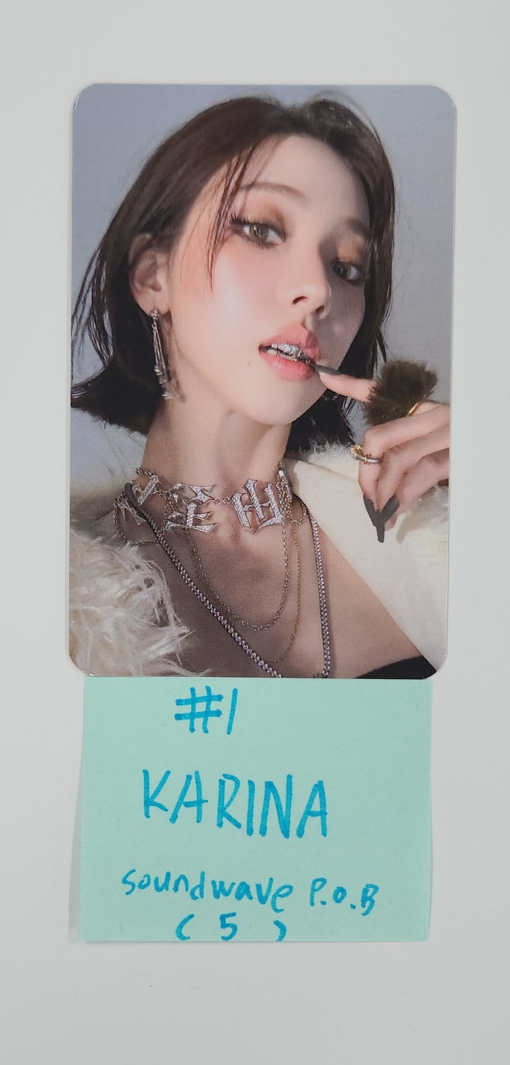 Aespa "Dirty Work" - Soundwave Pre-Order Benefit Photocard [25.7.3]