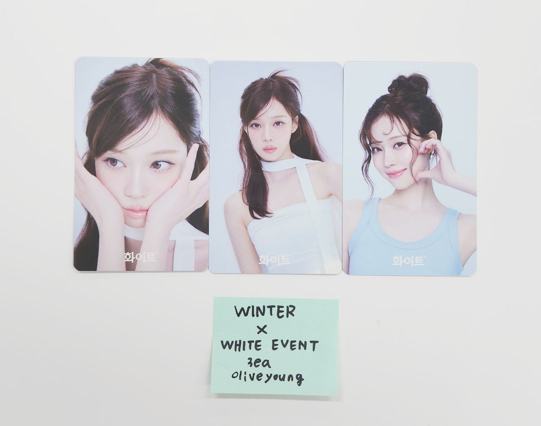Winter (of Aespa) - "Winter x White" Olive Young Event Photocard Set [25.7.3]