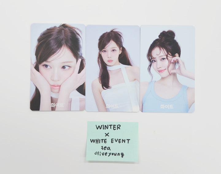 Winter (of Aespa) - "Winter x White" Olive Young Event Photocard Set [25.7.3]