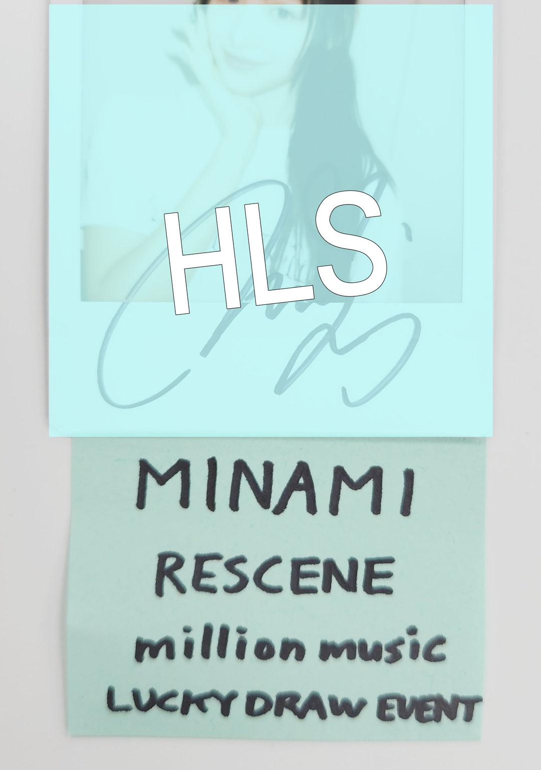 MINAMI (Of RESCENE) "Dearest" - Hand Autographed(Signed) Polaroid [25.7.3]