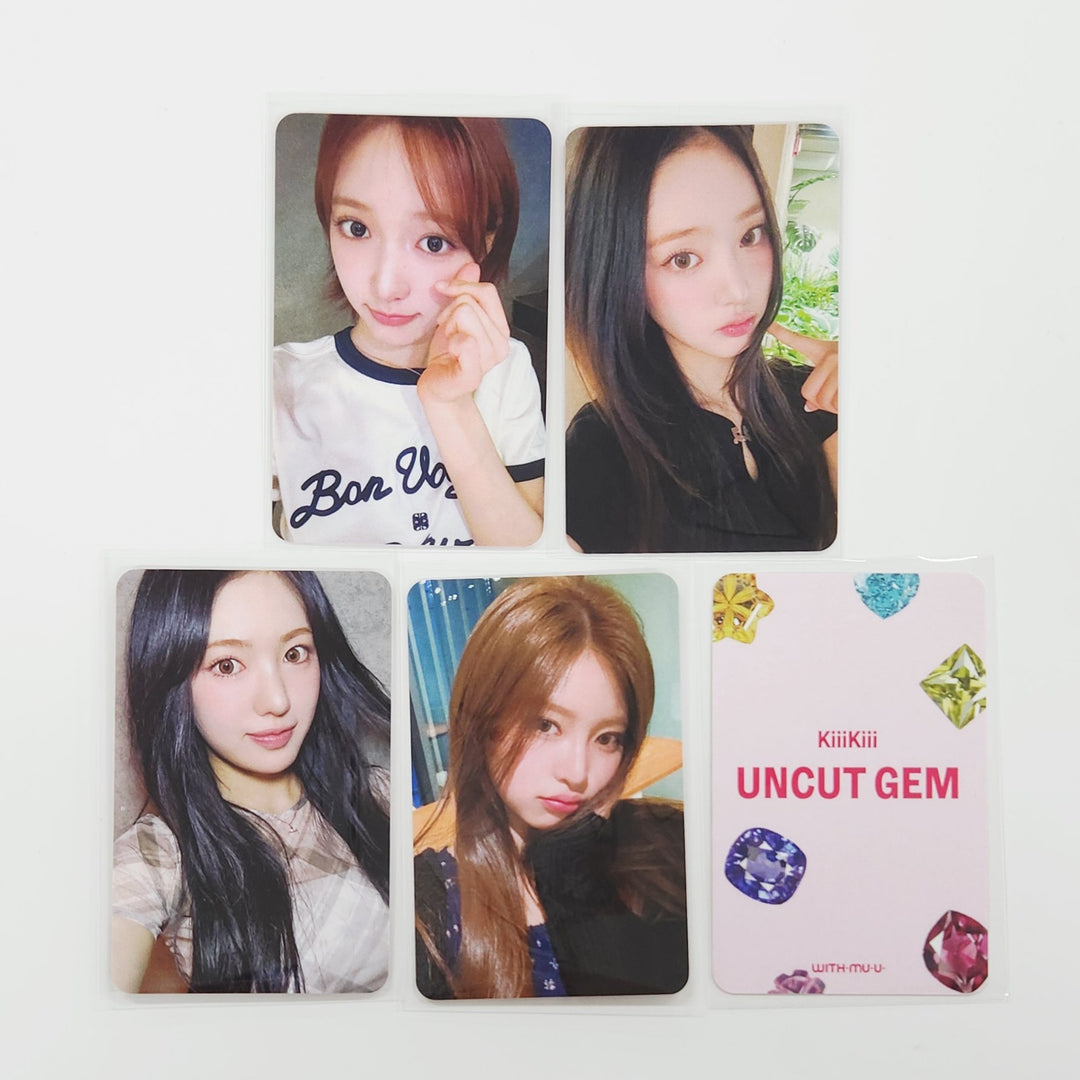 KiiiKiii "UNCUT GEM" - Withmuu Fansign Event Photocard Round 5 [DIGGING Ver.] [25.7.4]