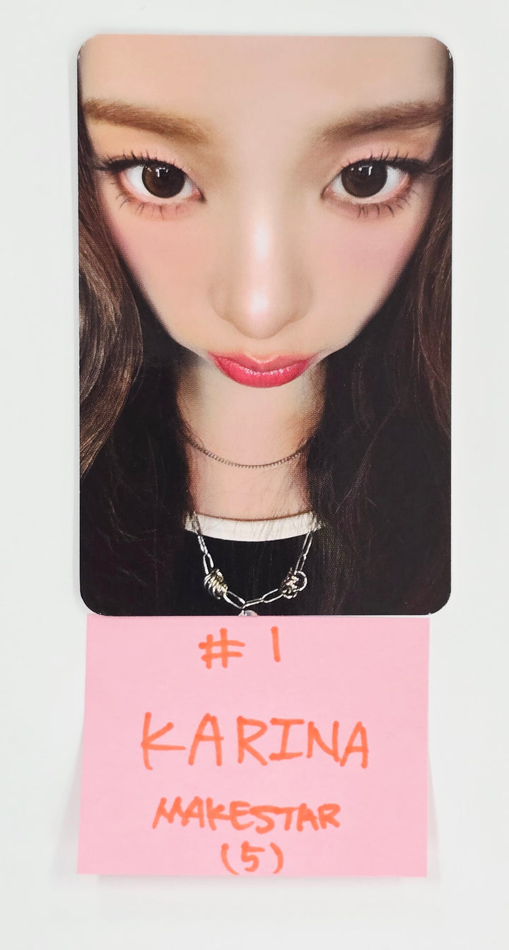 Aespa "Dirty Work" - Makestar Pre-Order Benefit Photocard [25.7.7]