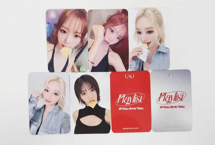 UAU "Playlist #You Are You" - Who's Fan Cafe Fansign Event Photocard [25.7.7]
