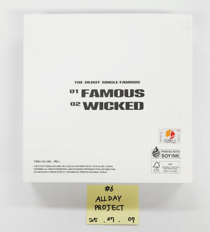 fromis_9 "From Our 20’s", ALLDAY PROJECT "FAMOUS", Baby DONT Cry "F Girl" - Hand Autograhped(Signed) Promo Album [25.7.7]