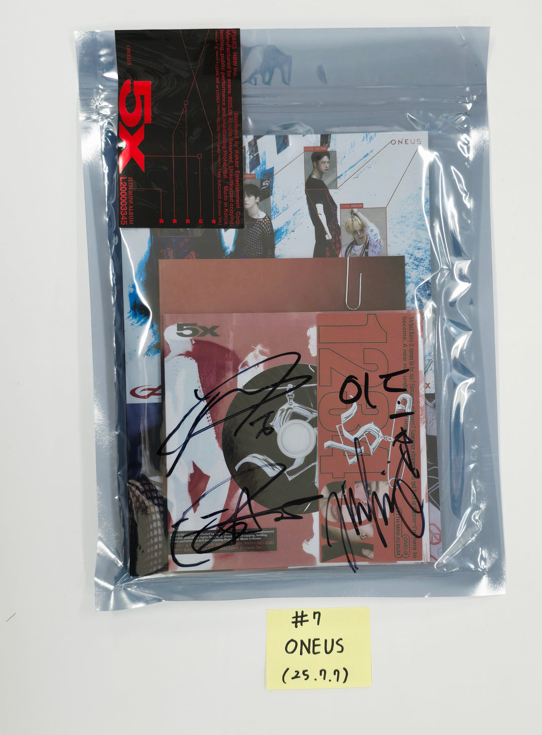 ONEUS "5x", CRAVITY "Dare to Crave" - Hand Autograhped(Signed) Promo Album [25.7.7]