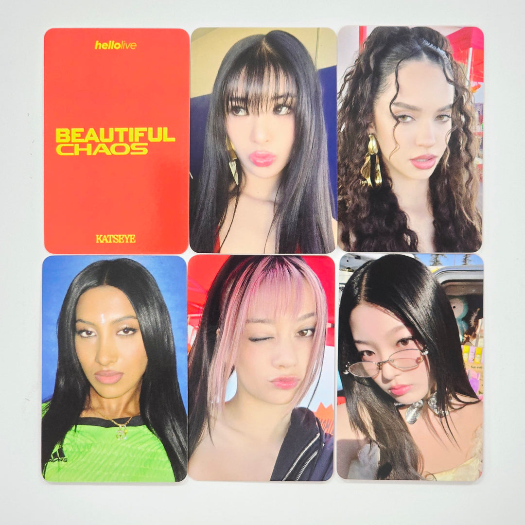 KATSEYE "BEAUTIFUL CHAOS" - Hello Live Pre-Order Benefit Photocard [25.7.7]