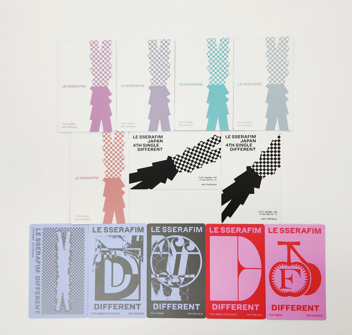 Le Sserafim 'DIFFERENT' JAPAN 4th Single - Official Photocard [25.7.8]
