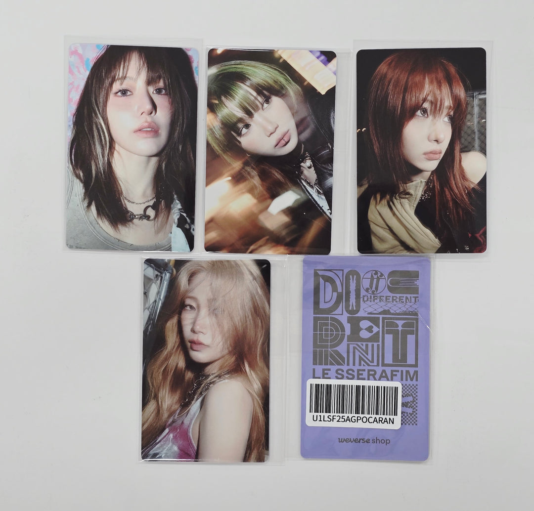 Le Sserafim 'DIFFERENT' JAPAN 4th Single - Weverse Shop Pre-Order Benefit Photocard [25.7.8]