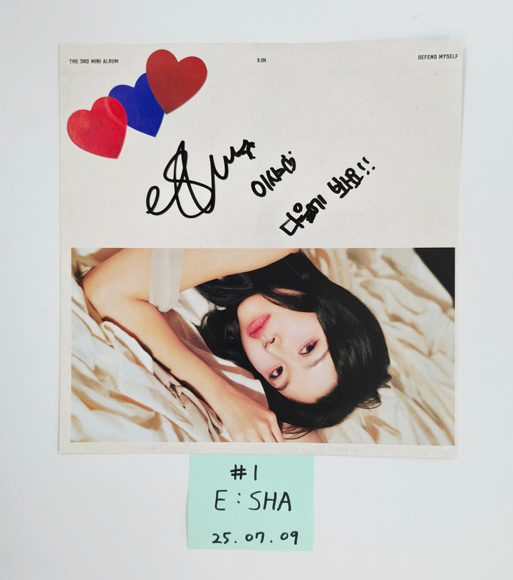 X:IN "Defend Myself" - A Cut Page From Fansign Event Album [25.7.9]