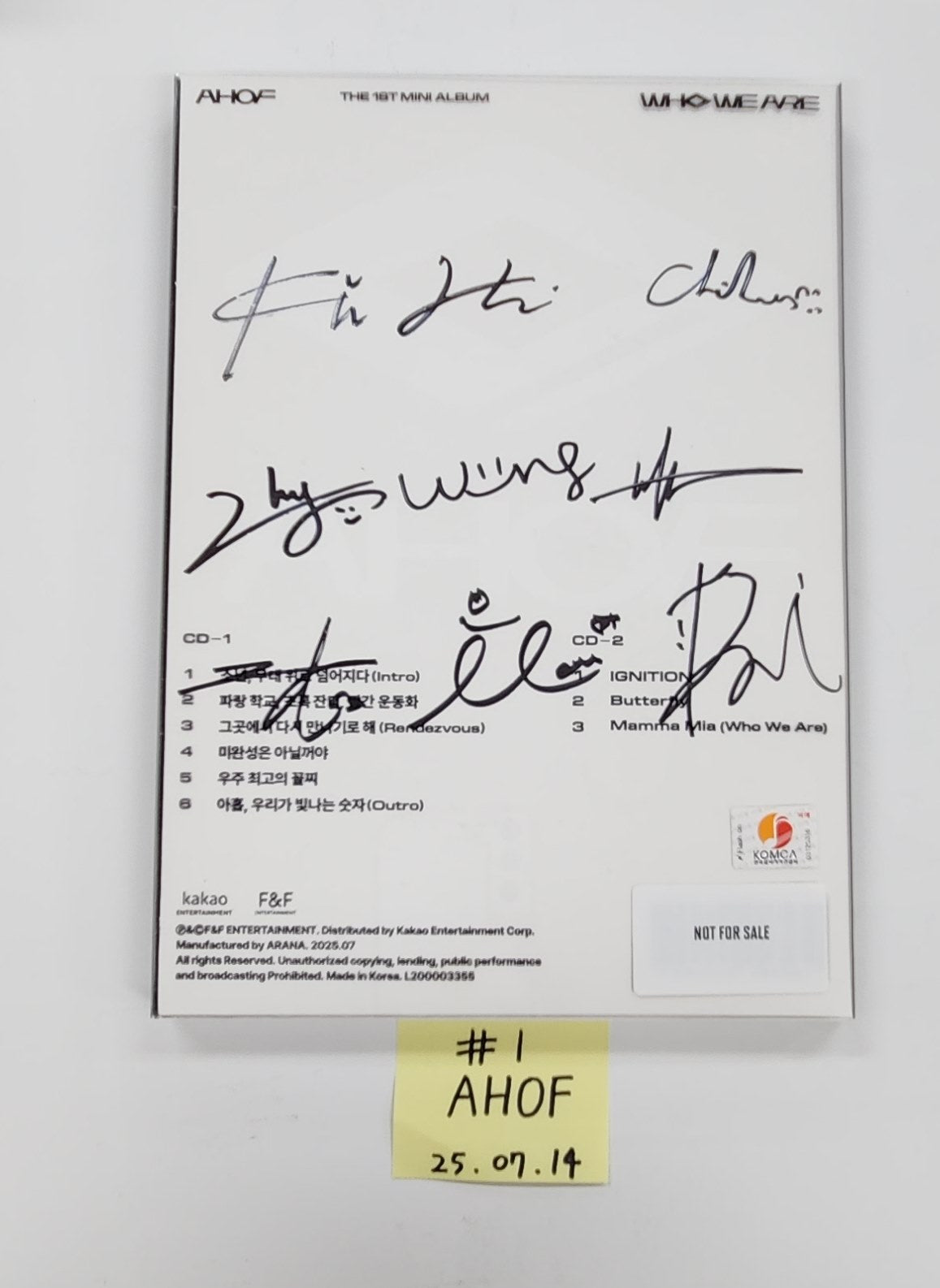 AHOF アホプ ジョンウ ポラロイド サイン AHOF アホプ ジョンウ ポラ ポラロイド サイン 落書き - メルカリ