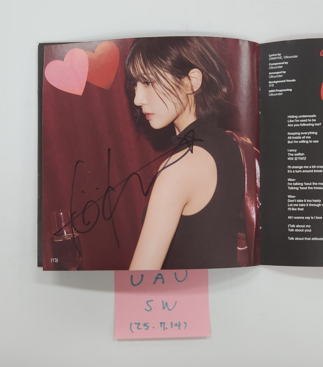 UAU "Playlist #You Are You" - Hand Autograhped(Signed) Album [25.7.14]