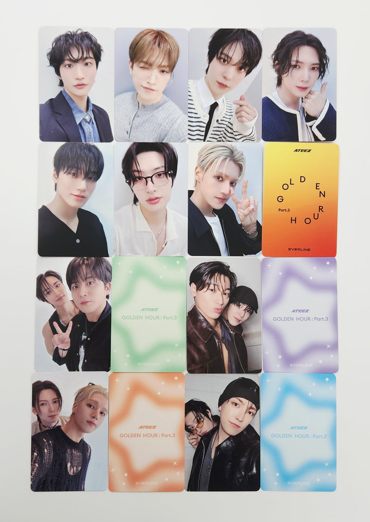 Ateez "GOLDEN HOUR : Part.3" - Everline Lucky Draw Event Photocard [25.7.15]