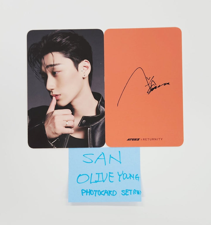 SAN (Of Ateez) - Olive Young Lentity Ear Therapy Photocards Set (2EA) [25.7.16]