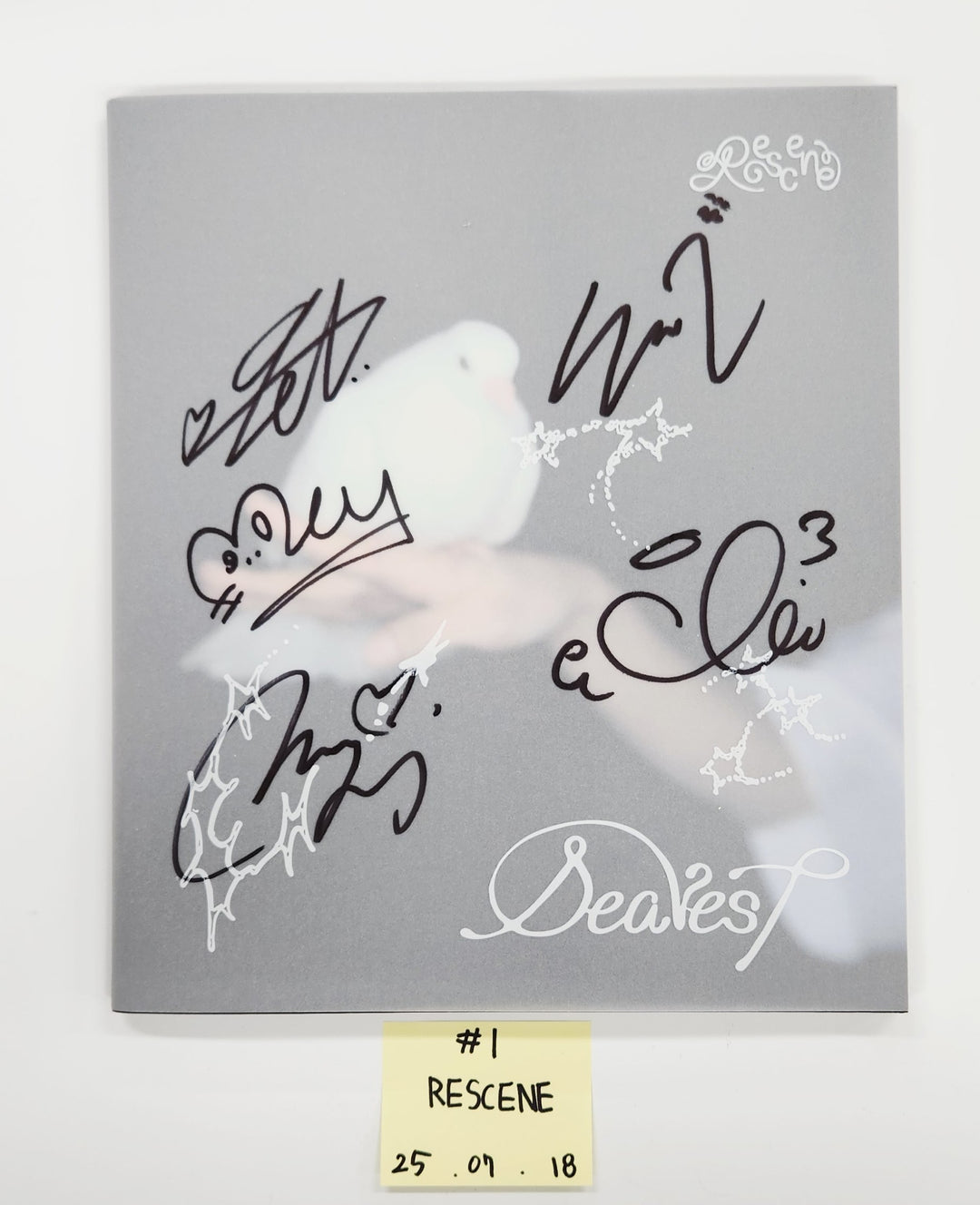 ifeye "sweet tang", ARrC "HOPE", ONEW "PERCENT", Rescene "Dearest" - Hand Autographed(signed) Promo Album [25.7.18]