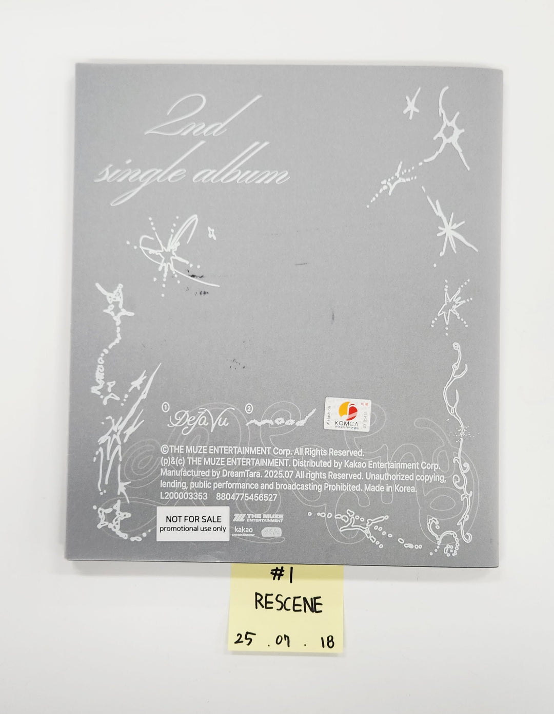 ifeye "sweet tang", ARrC "HOPE", ONEW "PERCENT", Rescene "Dearest" - Hand Autographed(signed) Promo Album [25.7.18]