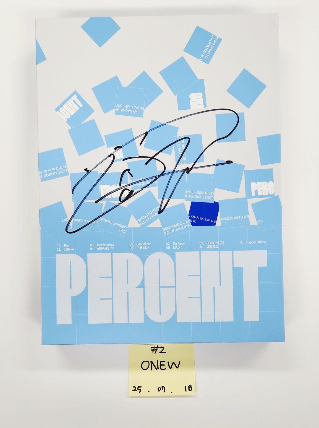 ifeye "sweet tang", ARrC "HOPE", ONEW "PERCENT", Rescene "Dearest" - Hand Autographed(signed) Promo Album [25.7.18]