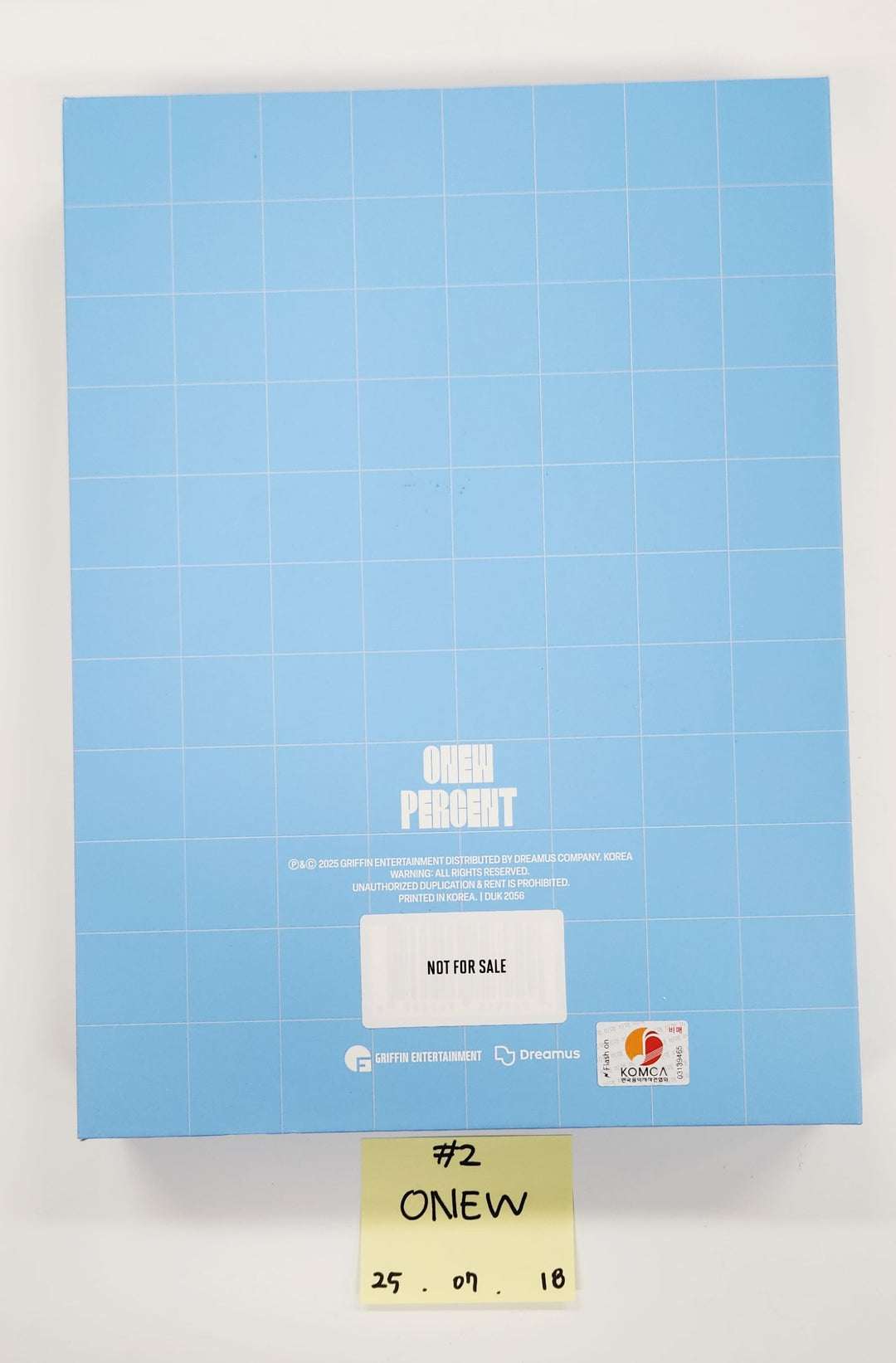 ifeye "sweet tang", ARrC "HOPE", ONEW "PERCENT", Rescene "Dearest" - Hand Autographed(signed) Promo Album [25.7.18]