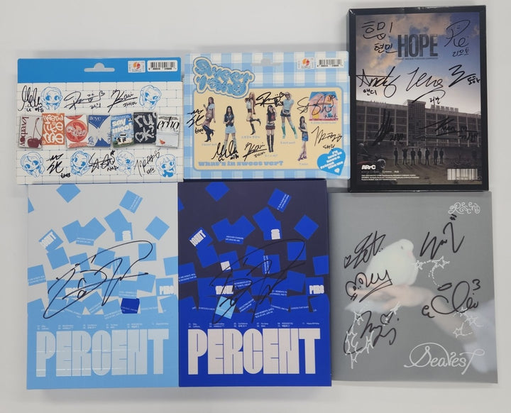 ifeye "sweet tang", ARrC "HOPE", ONEW "PERCENT", Rescene "Dearest" - Hand Autographed(signed) Promo Album [25.7.18]