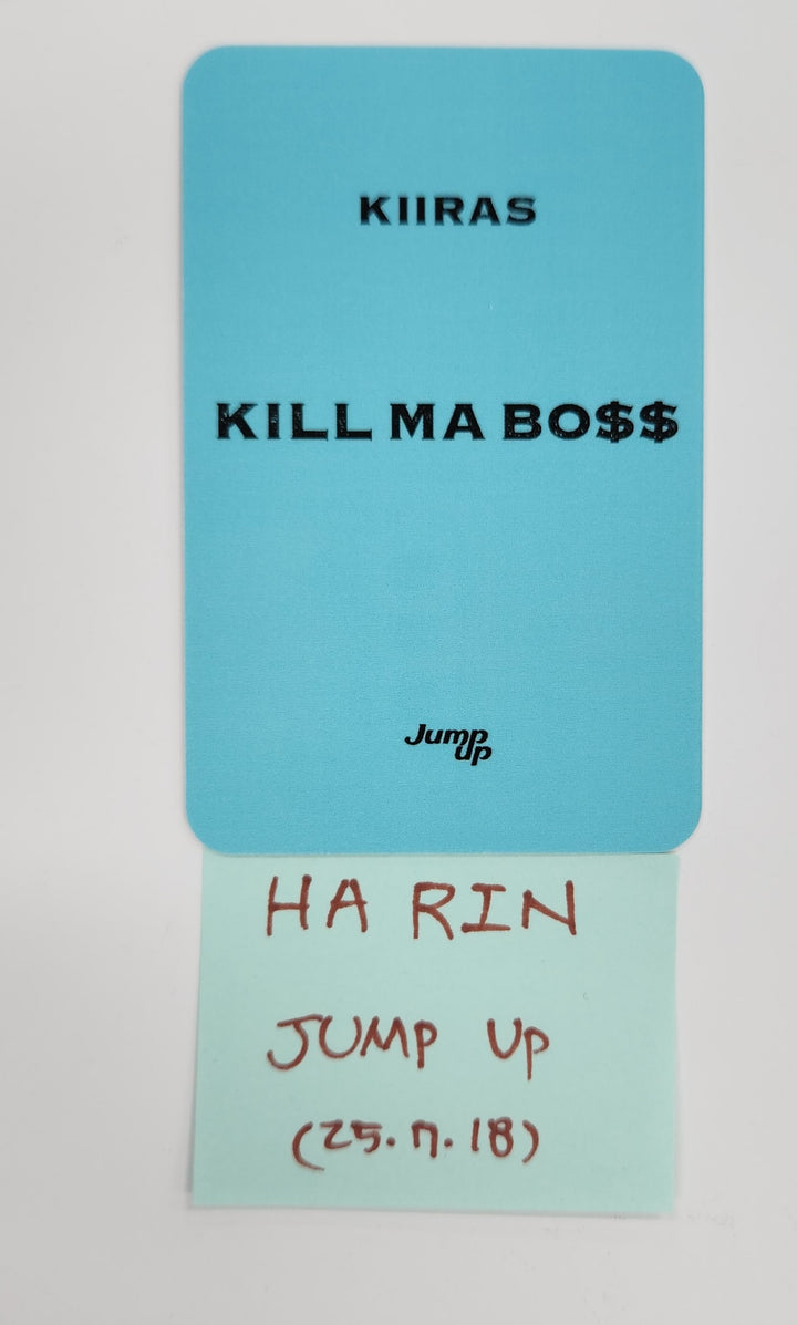 Harin (Of KIIRAS) "KILL MA BO$$" - Hand Autographed(Signed) Photocard [25.7.18]