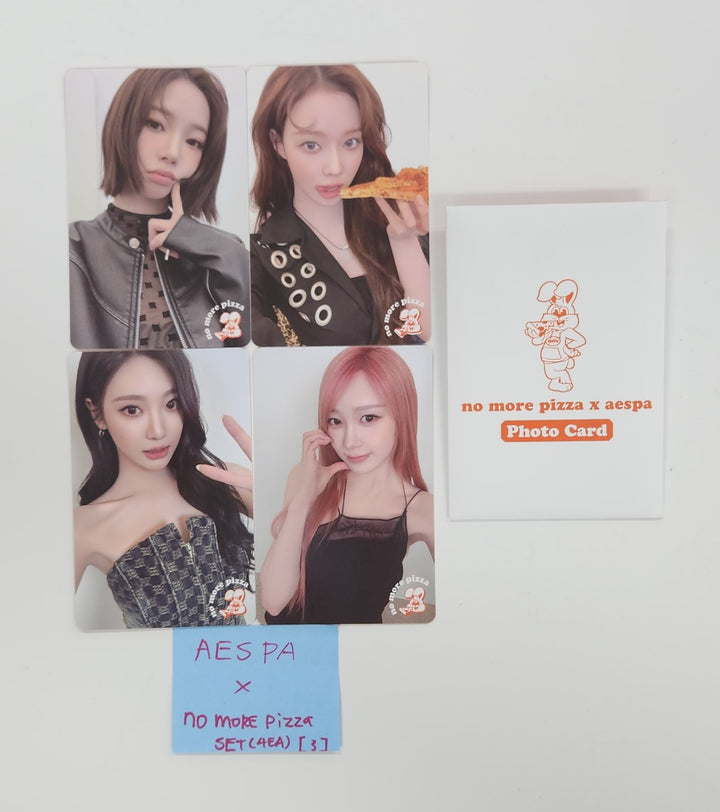 Aespa x no more Pizza - Event Photocards Set (4EA) [25.7.21]