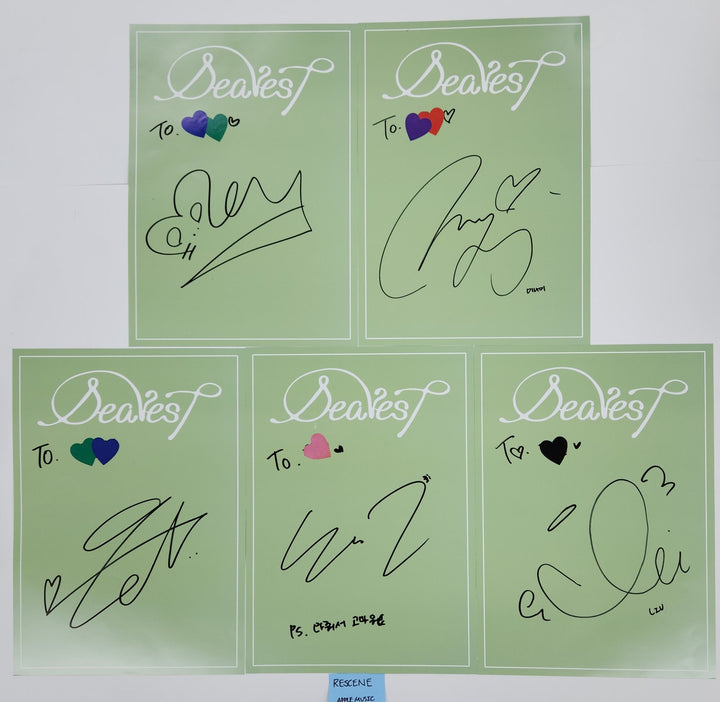 RESCENE 'Dearest" - Hand Autograhped(Signed) Paper Set (5EA) [25.7.25]