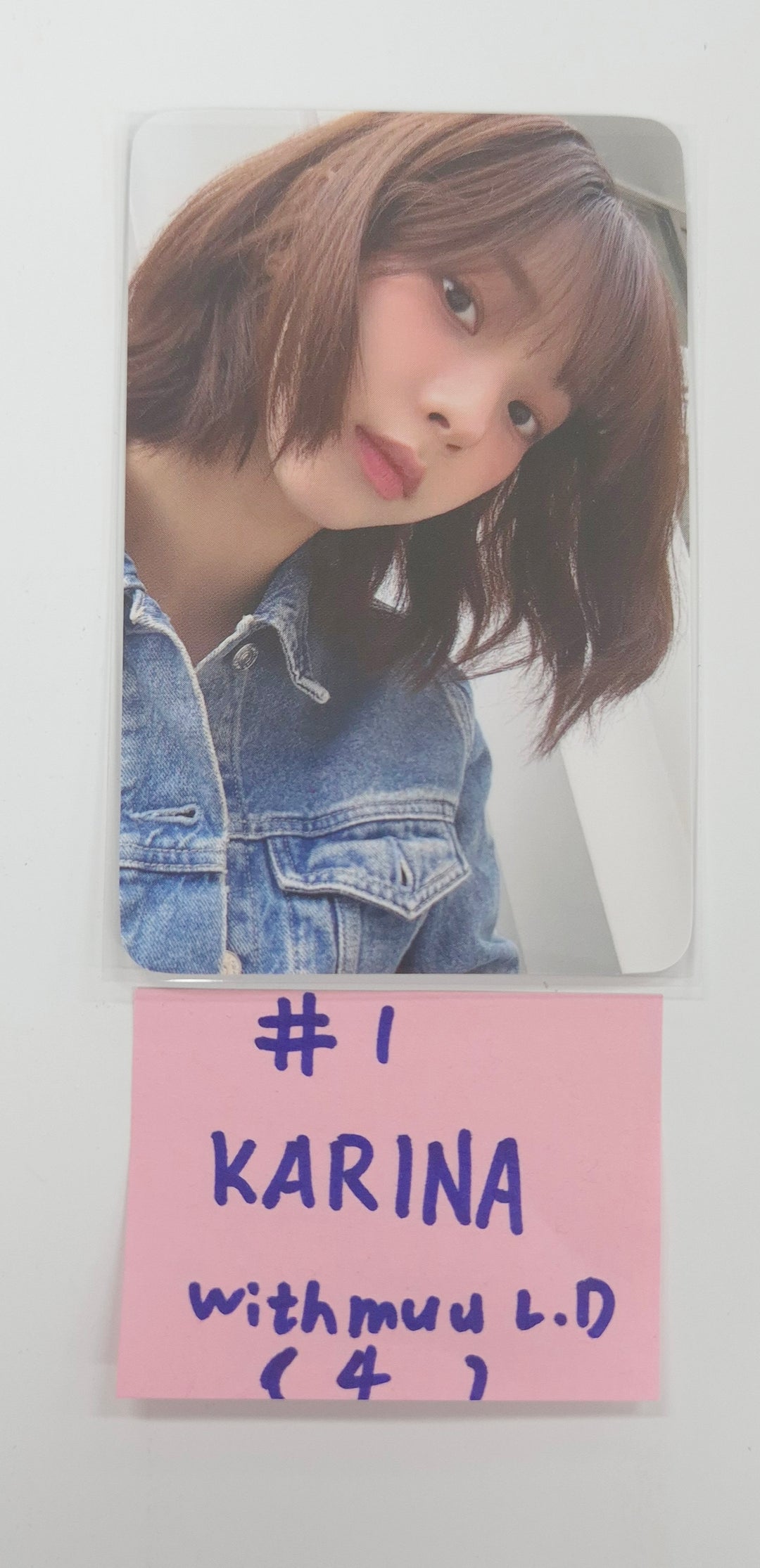 Aespa "Dirty Work" - Withmuu Lucky Draw Event Photocard [25.7.29]