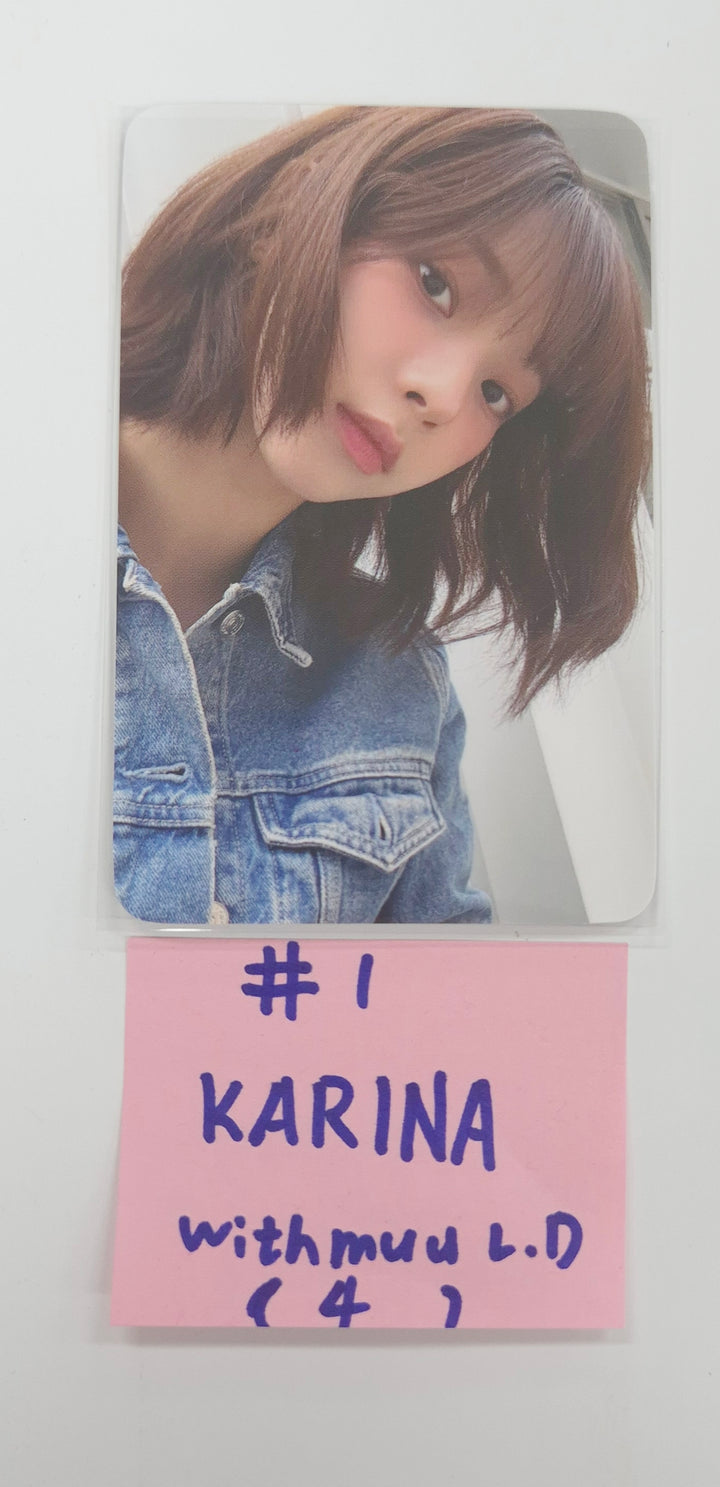 Aespa "Dirty Work" - Withmuu Lucky Draw Event Photocard [25.7.29]