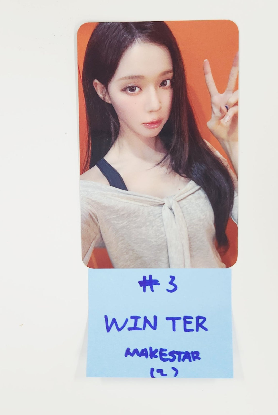 Aespa "Dirty Work" - Makestar Fansign Event Photocard [25.7.30]