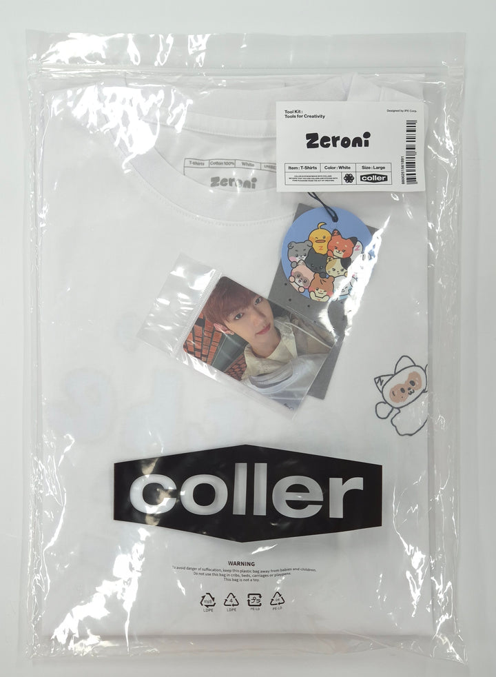 ZB1 X Line Friends square short-sleeved T-shirt (ZHANG HAO Size L )
