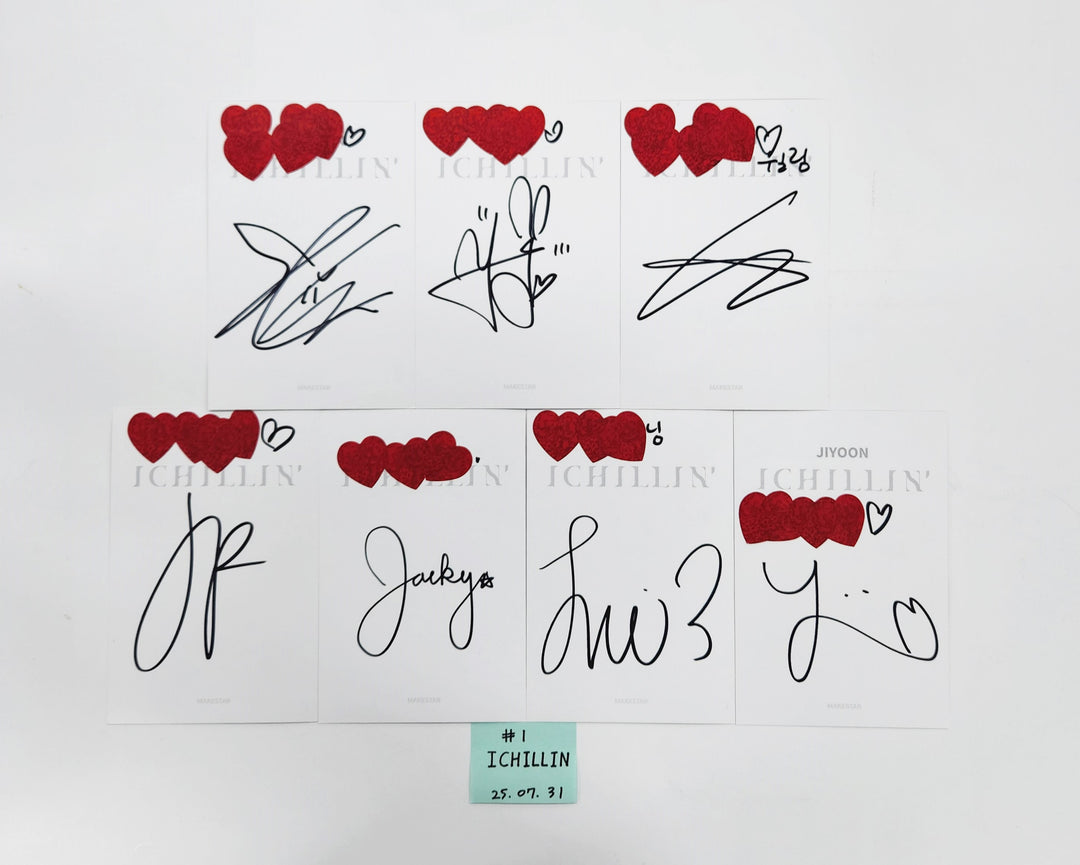 ICHILLIN "CHILLIN' OFFICE" - Hand Autographed(Signed) Postcards Set (7EA) [25.7.31]