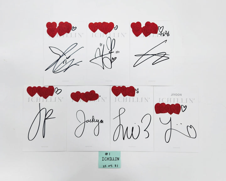 ICHILLIN "CHILLIN' OFFICE" - Hand Autographed(Signed) Postcards Set (7EA) [25.7.31]