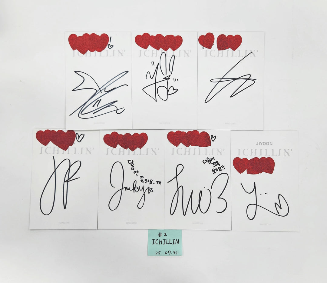 ICHILLIN "CHILLIN' OFFICE" - Hand Autographed(Signed) Postcards Set (7EA) [25.7.31]