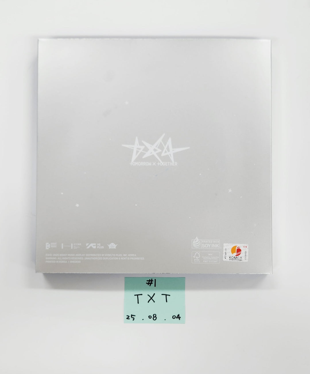 TXT "TOGETHER" - Hand Autographed(Signed) Album [25.8.4]