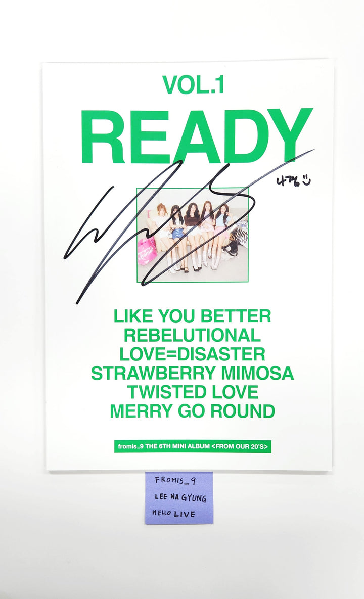 LEE NAGYUNG (of Fromis_9) "From Our 20’s" - Hand Autographed(Signed) Album [25.8.6]