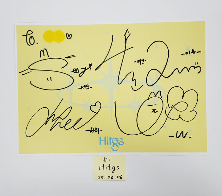 HITGS "Things we love : H" - Hand Autographed(Signed) Paper [25.8.6]