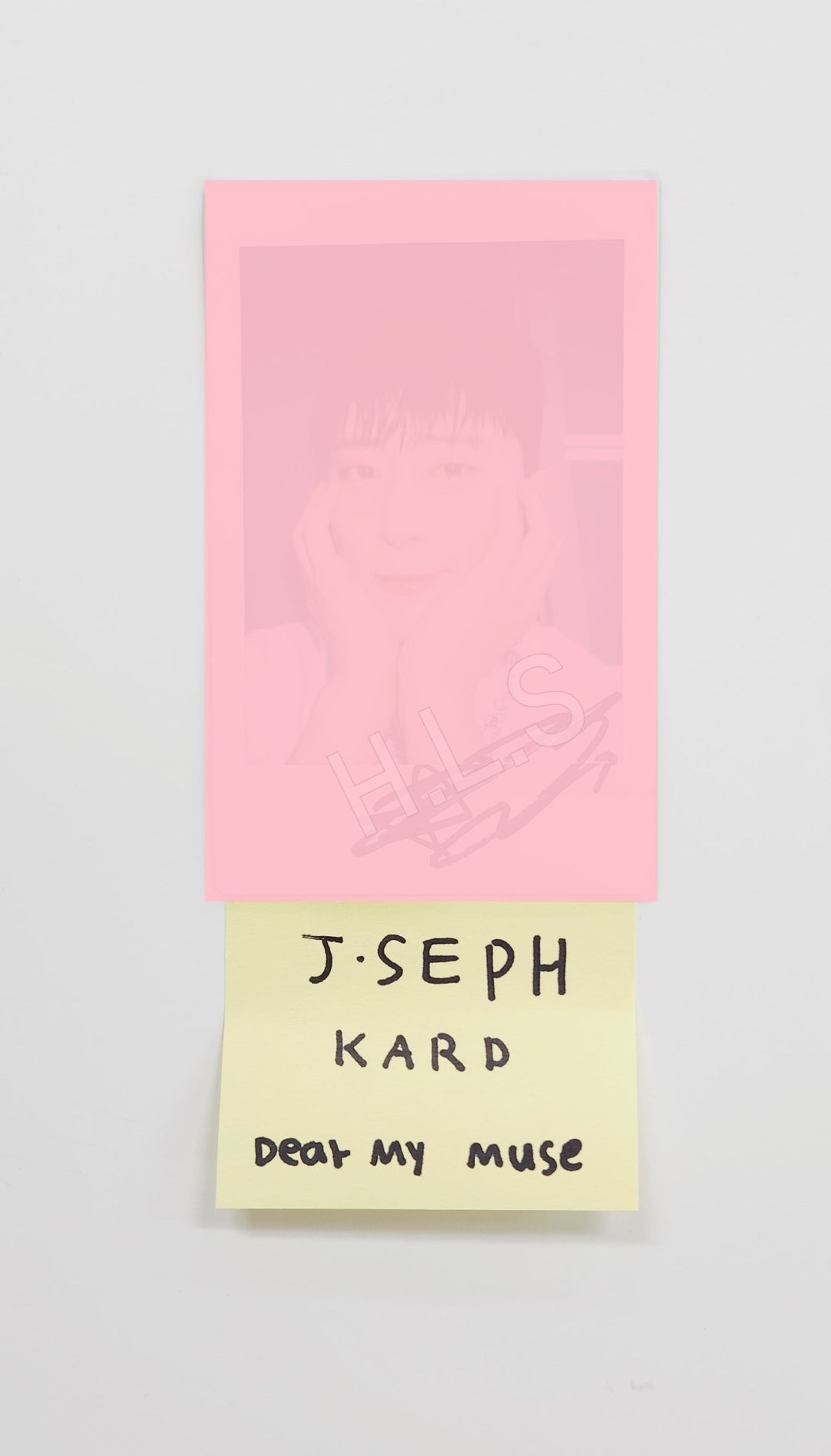 KARD  - Hand Autograhped(Signed) J.seph Polaroid & Hand Autograhped(Signed) Paper set(4ea) [25.8.6]