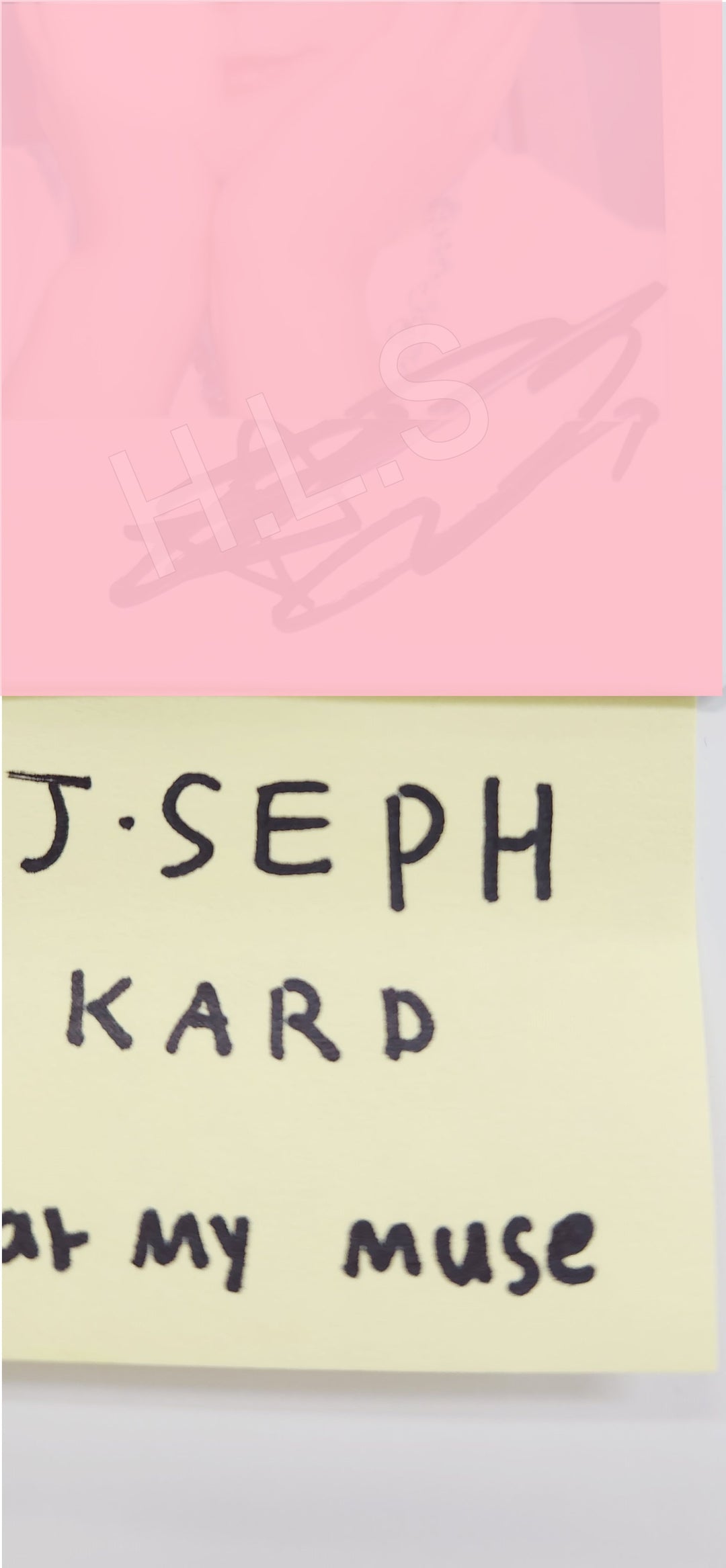 KARD  - Hand Autograhped(Signed) J.seph Polaroid & Hand Autograhped(Signed) Paper set(4ea) [25.8.6]