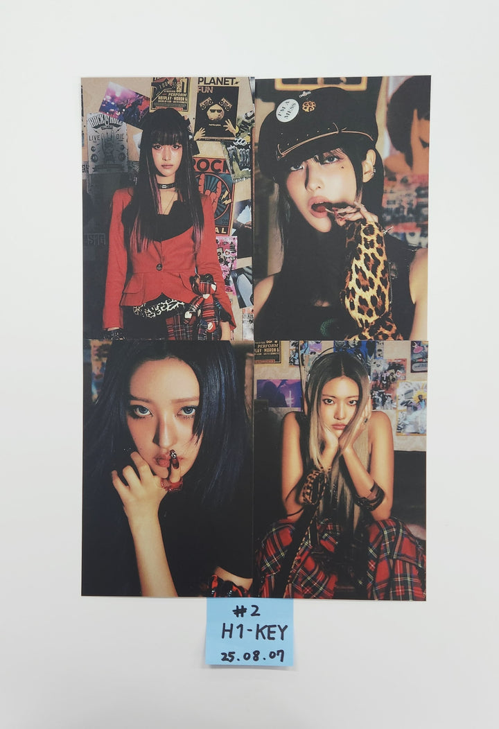 H1-KEY "LOVE or HATE" - Hand Autographed(Signed) Postcards Set (4EA) [25.8.7]