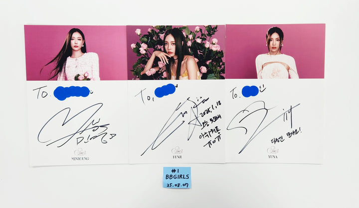 BBGIRLS "LOVE 2" - Hand Autographed(Signed) Paper Set(3ea) [25.8.7]